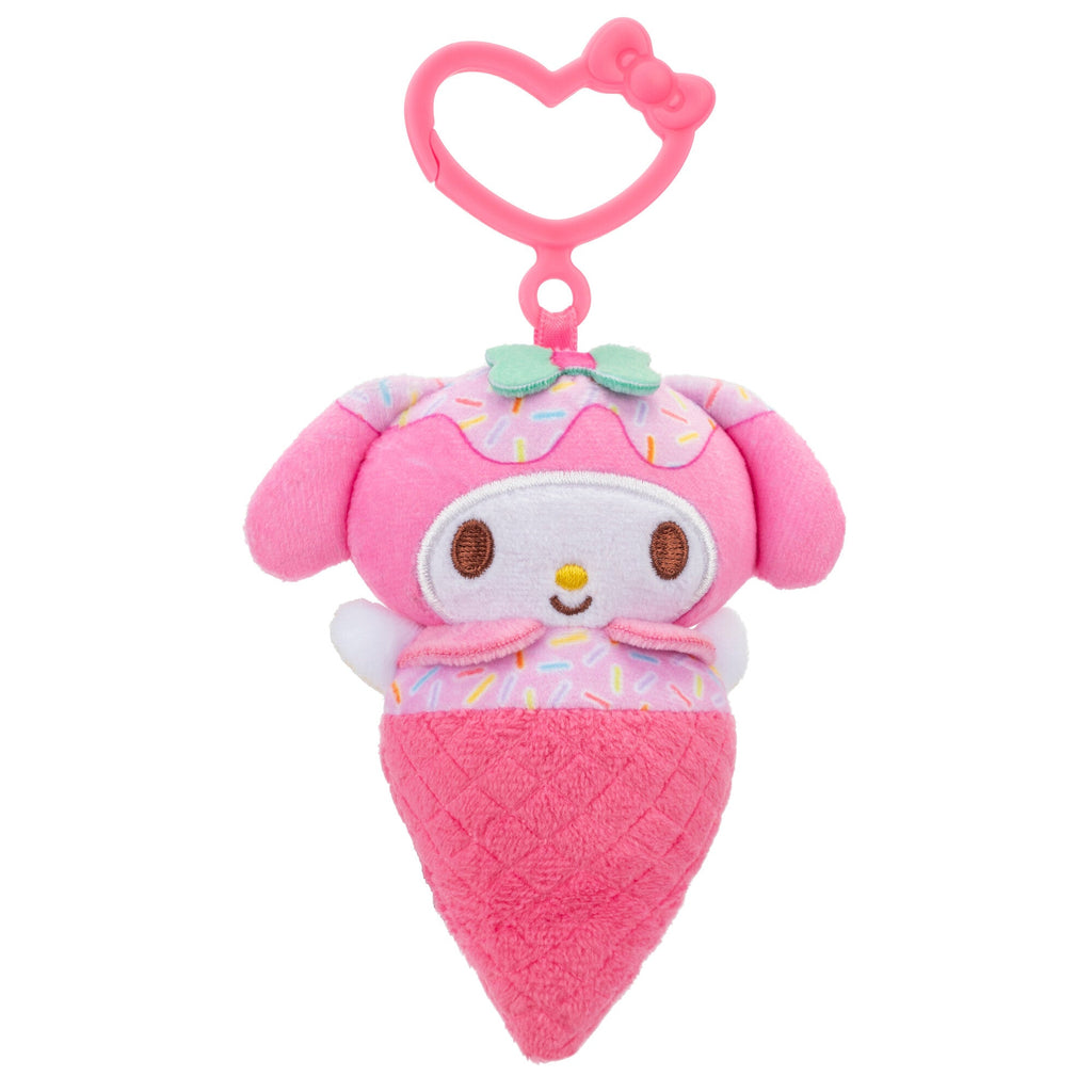 Hello Kitty and Friends 4-Pack Ice Cream Clip-On Plush