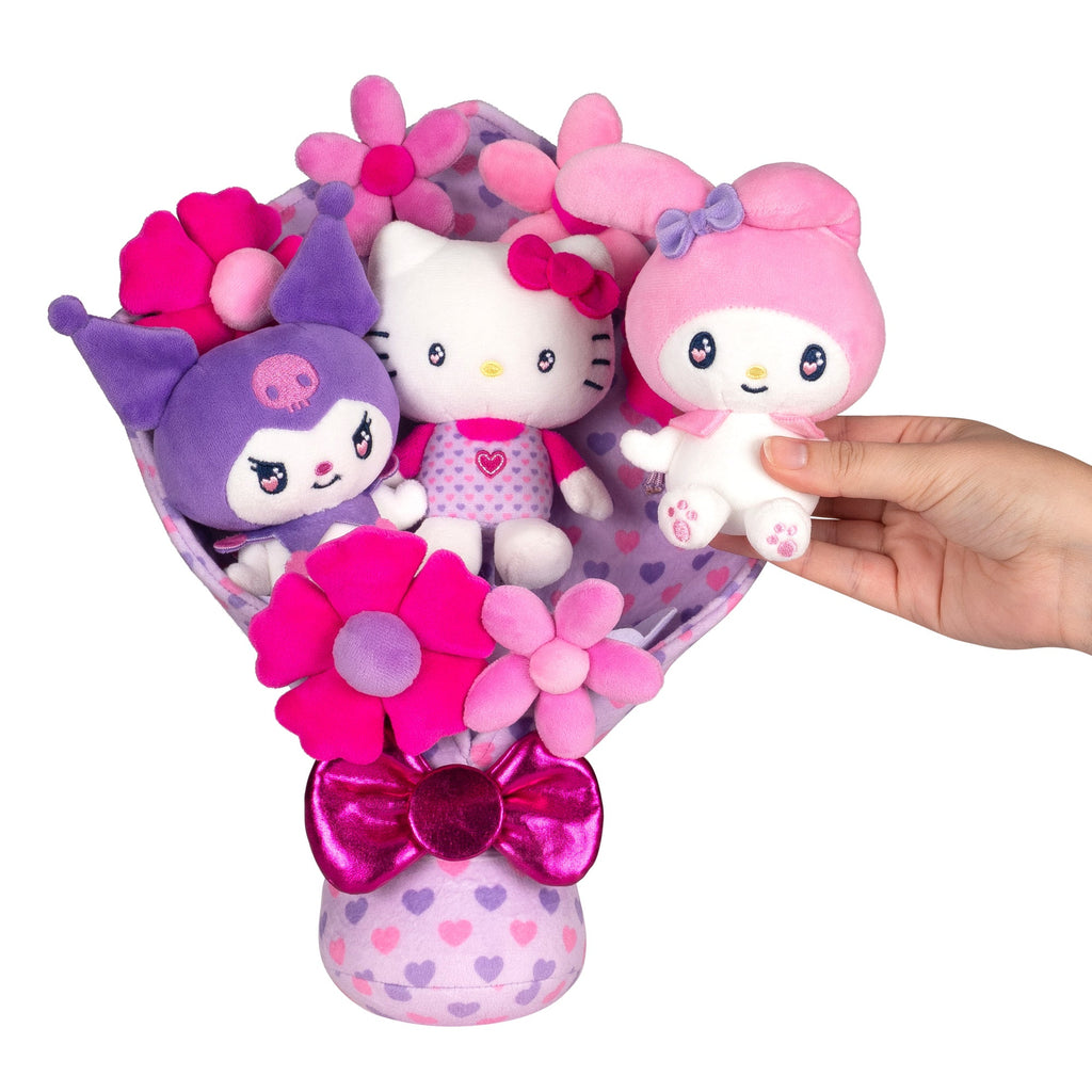 Hello Kitty and Friends  12-Inch Plush Special Valentine’s Bouquet