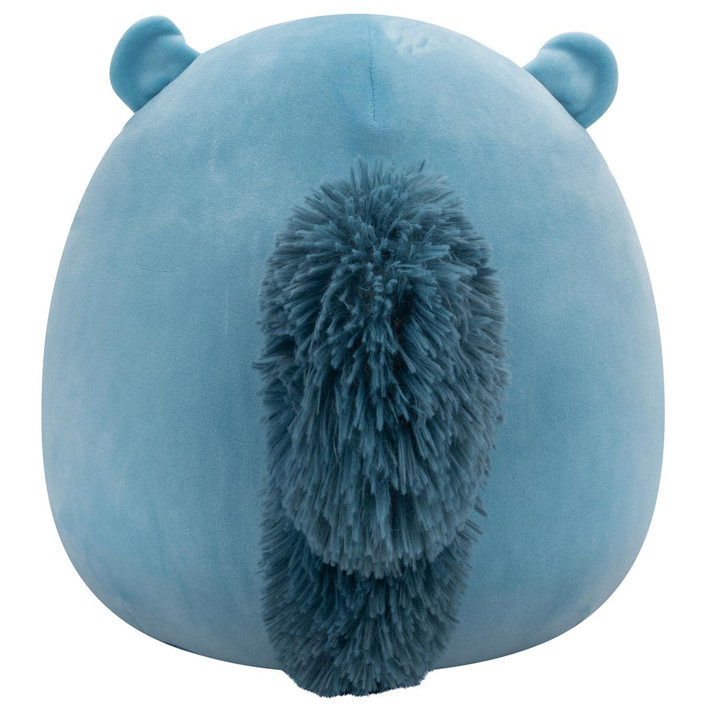 14-Inch Brunhilda the Blue Tonal Squirrel with Velvet Accents
