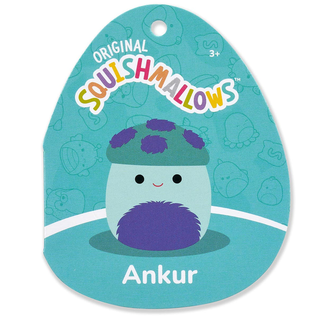 5-Inch Ankur the Teal Mushroom with Fuzzy Belly