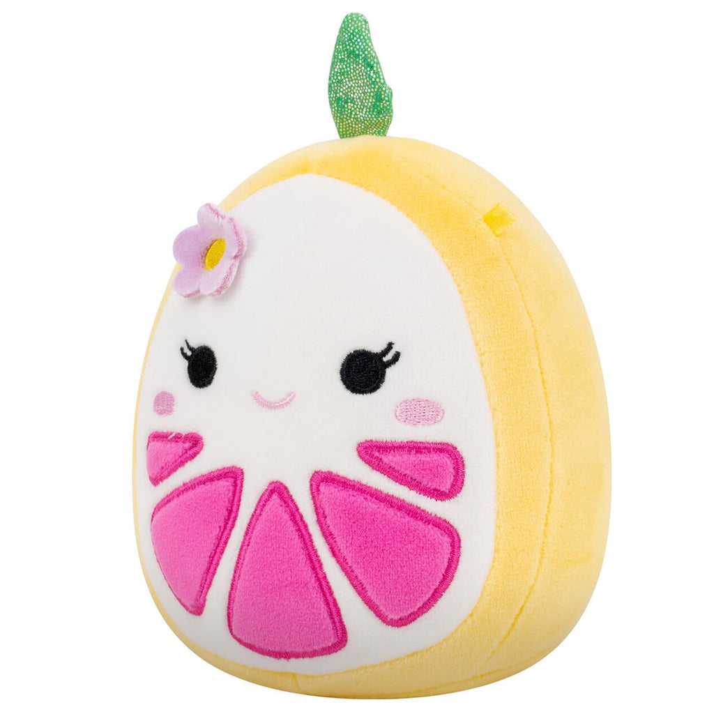 5-Inch Eleanor the Yellow Grapefruit with Flower Hairpin