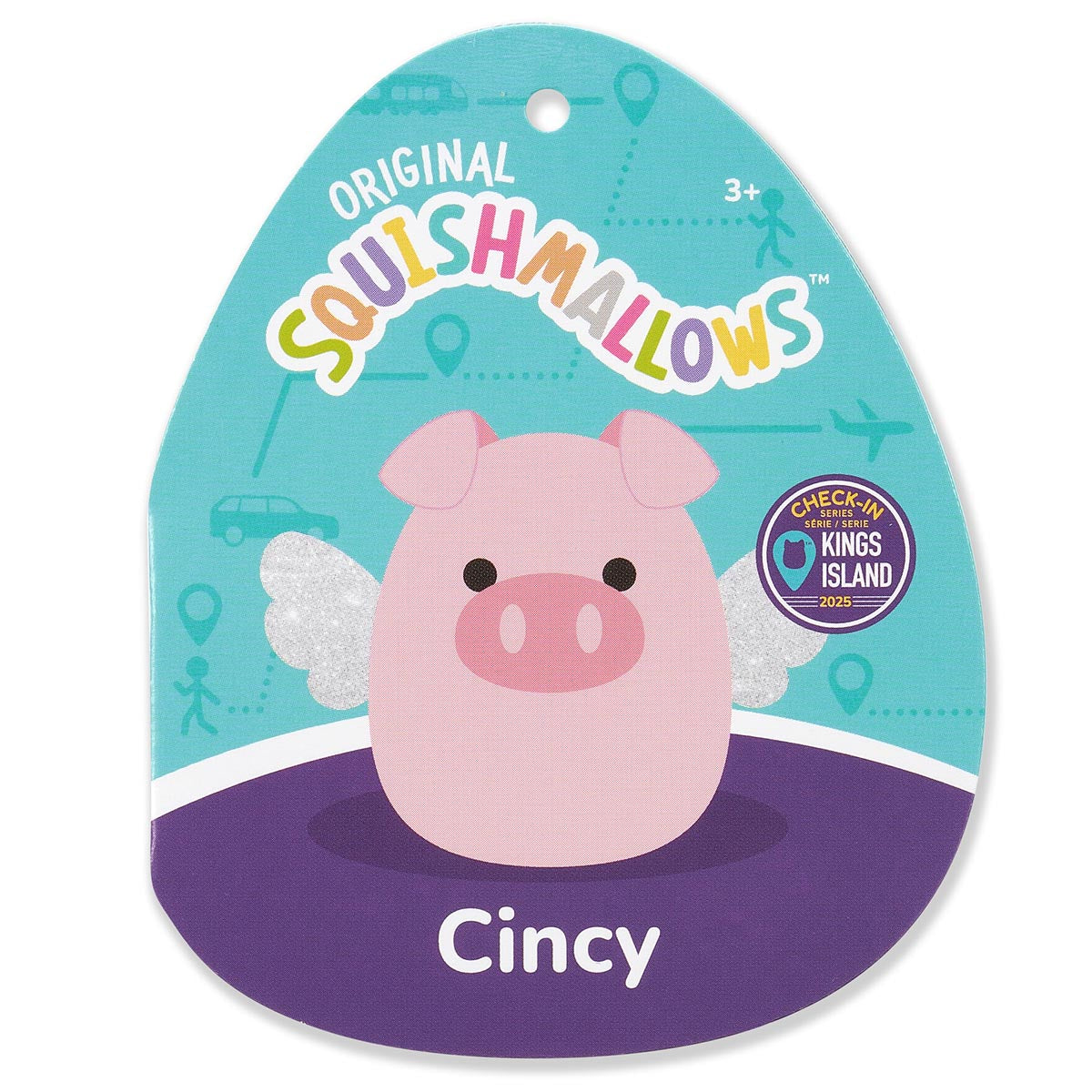 8-Inch Cincy the Pink Flying Pig