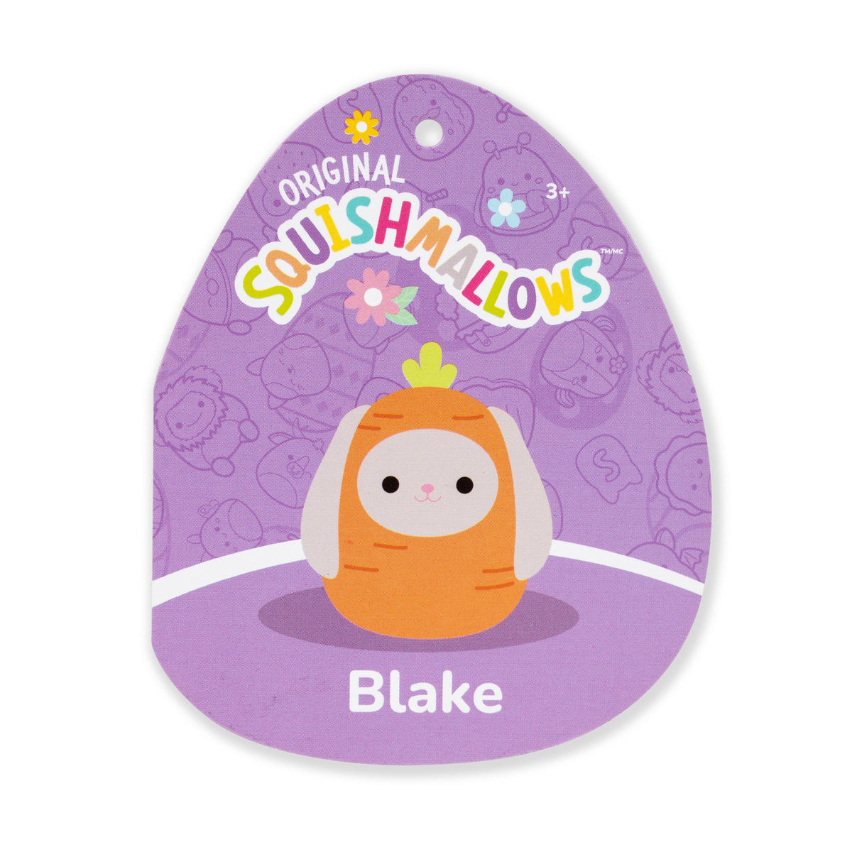 8-Inch Blake the Grey Bunny in Carrot Costume