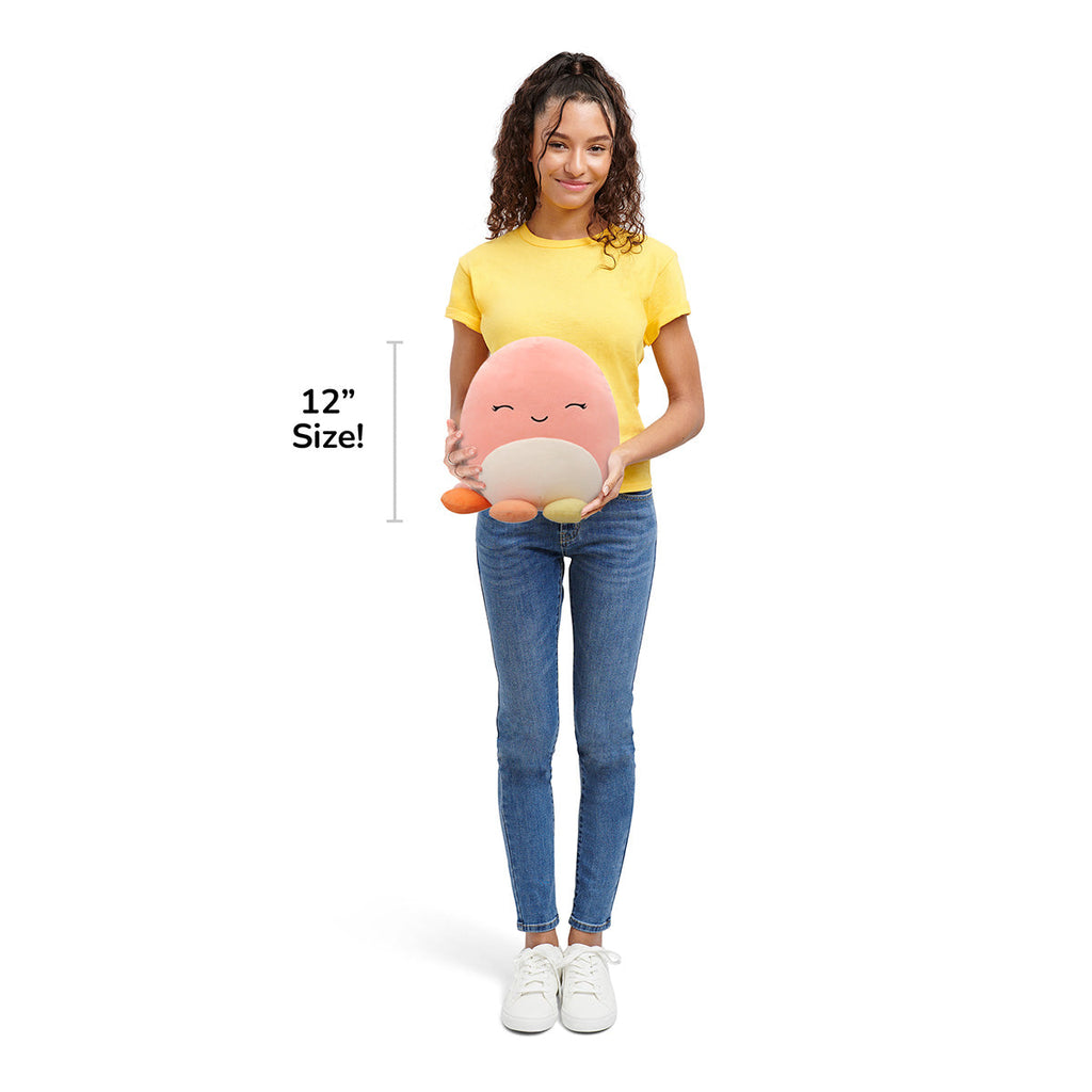 12-Inch Melina the Happy Peach Octopus