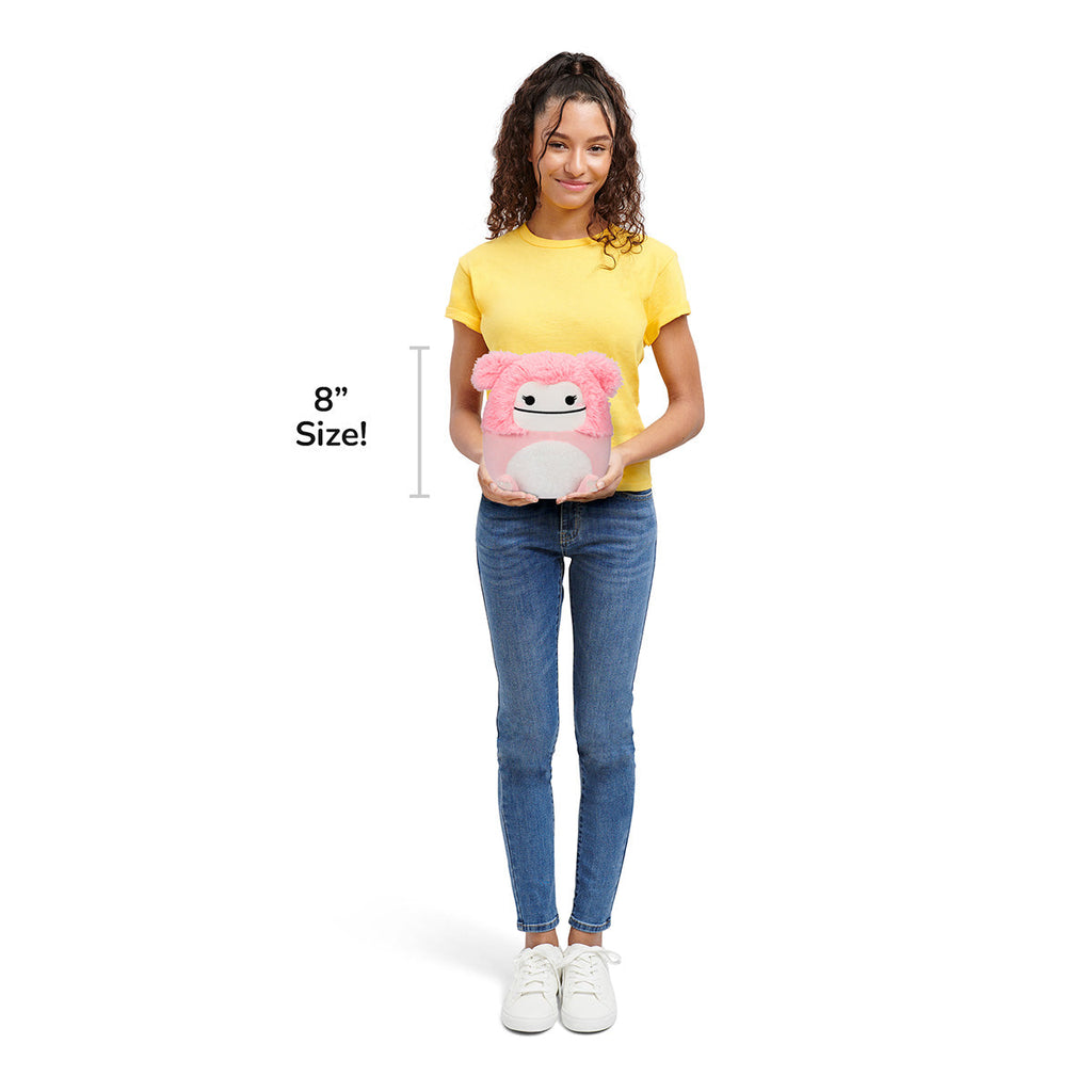 8-Inch Brina the Pink Bigfoot with Fuzzy Belly