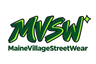 MVSW 绿色 logo，下方带店铺全称 MaineVillageStreetWear